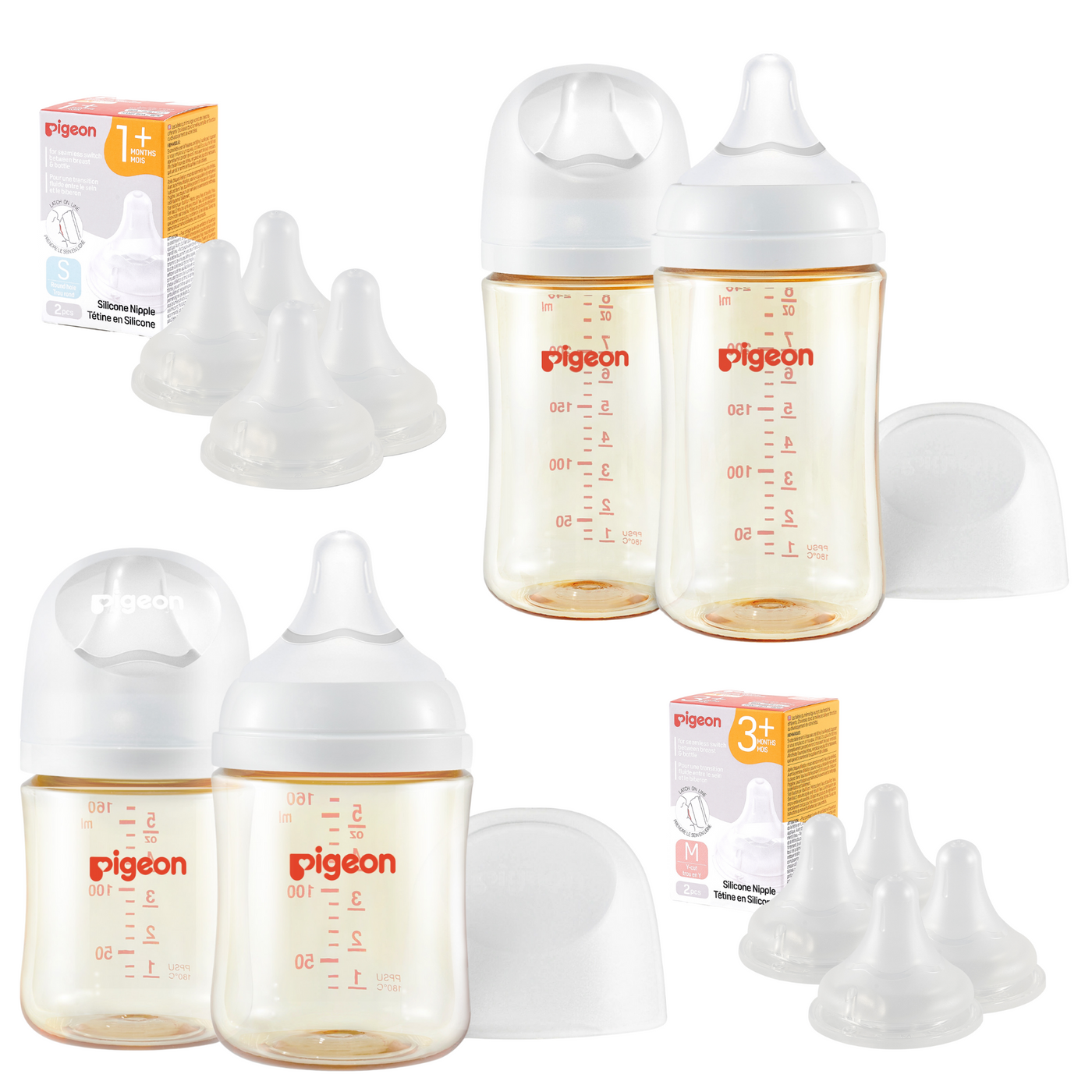 PPSU Wide Neck Baby Bottle Bundle Sets-1
