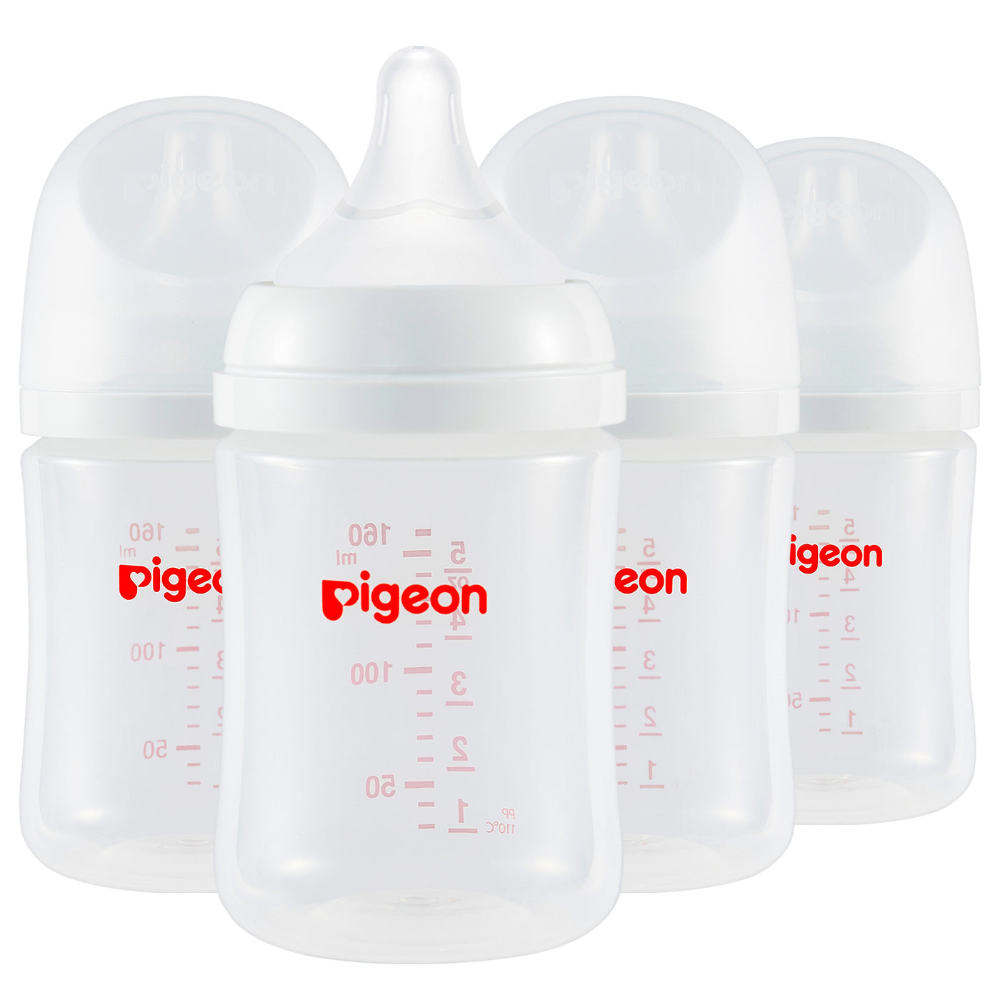 PP Wide Neck Soft Touch Baby Bottle 4 packs, 5.4 Oz（for Newborns)-1