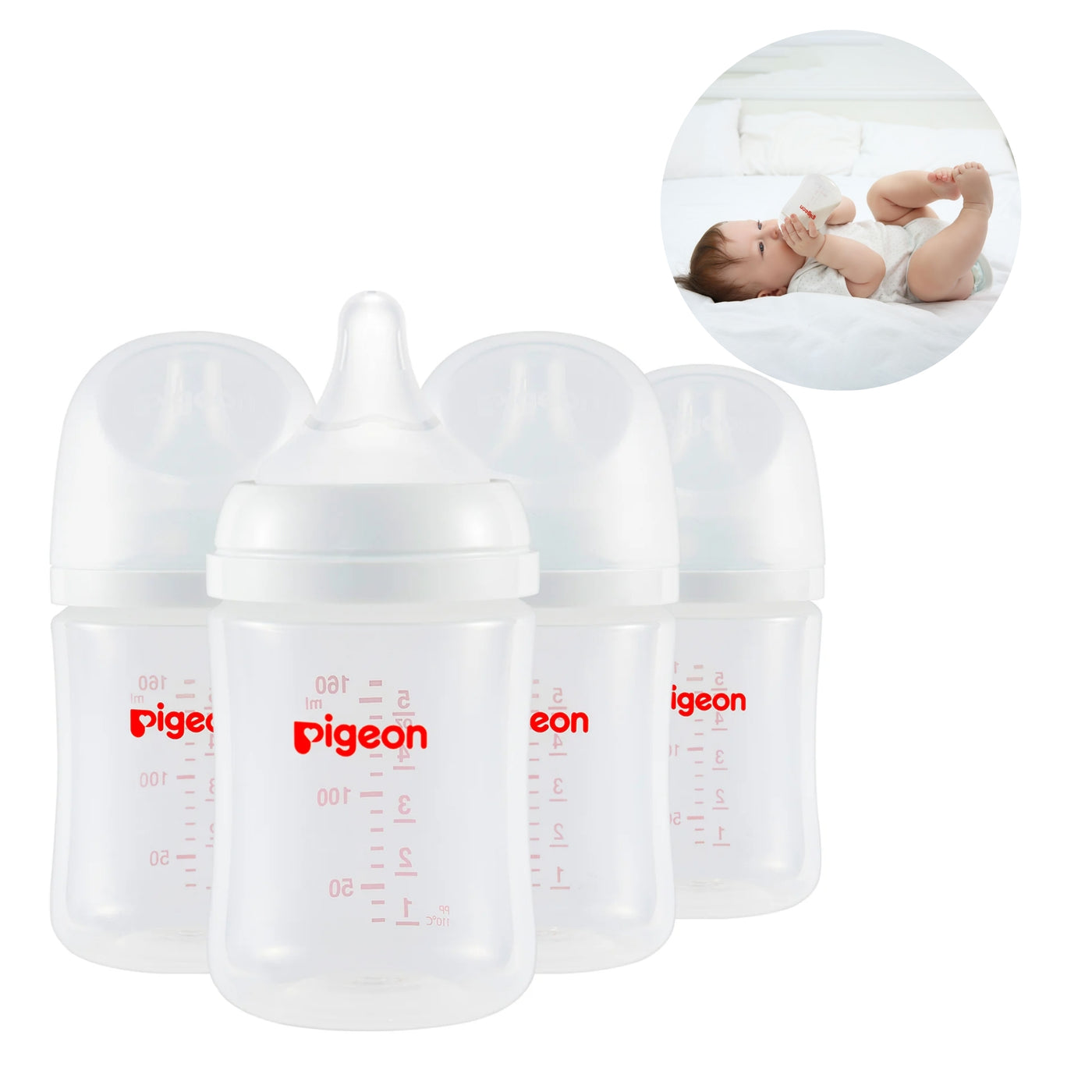 PP Wide Neck Soft Touch Baby Bottle 4 packs, 5.4 Oz-8