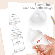 Glass Wide Neck Baby Bottle, 2Packs, 8.1 Oz(240 ml) for 3+ months-5