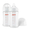 Glass Wide Neck Baby Bottle, 2Packs, 8.1 Oz(240 ml) for 3+ months